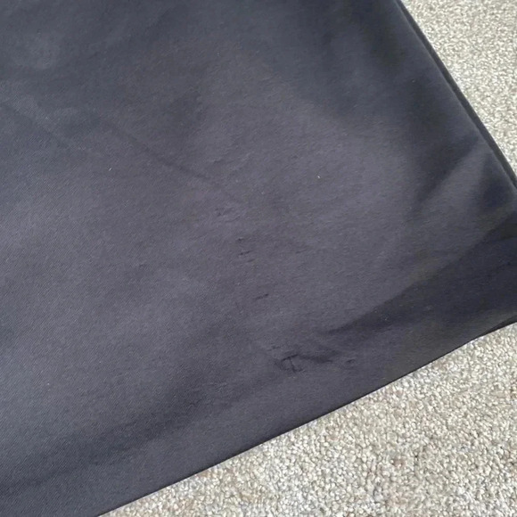 Dress Barn Bodice Lace Back Straight Midi Black Satin Like Dress Size 4 - Picture 14 of 16